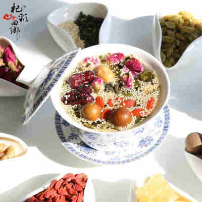 八宝茶宁夏特产银川玫瑰酱盖碗茶三炮台泡甘肃枸杞桂圆红枣罐罐茶