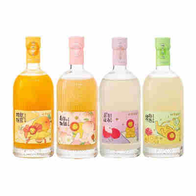 狮子歌歌 青梅酒柚子梅酒果酒果味微醺女士糯米酒晚安酒375ml批发